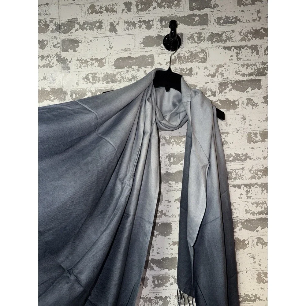 NWT! JASMINE by KC Ombre Gradient Gray Color Scarf Shawl Wrap